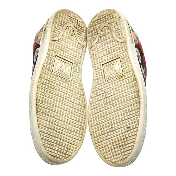 Louis Vuitton Overcloud Lace Up Sneakers Damier Azur Canvas EU 39 US 8.5 - Picture 6 of 8